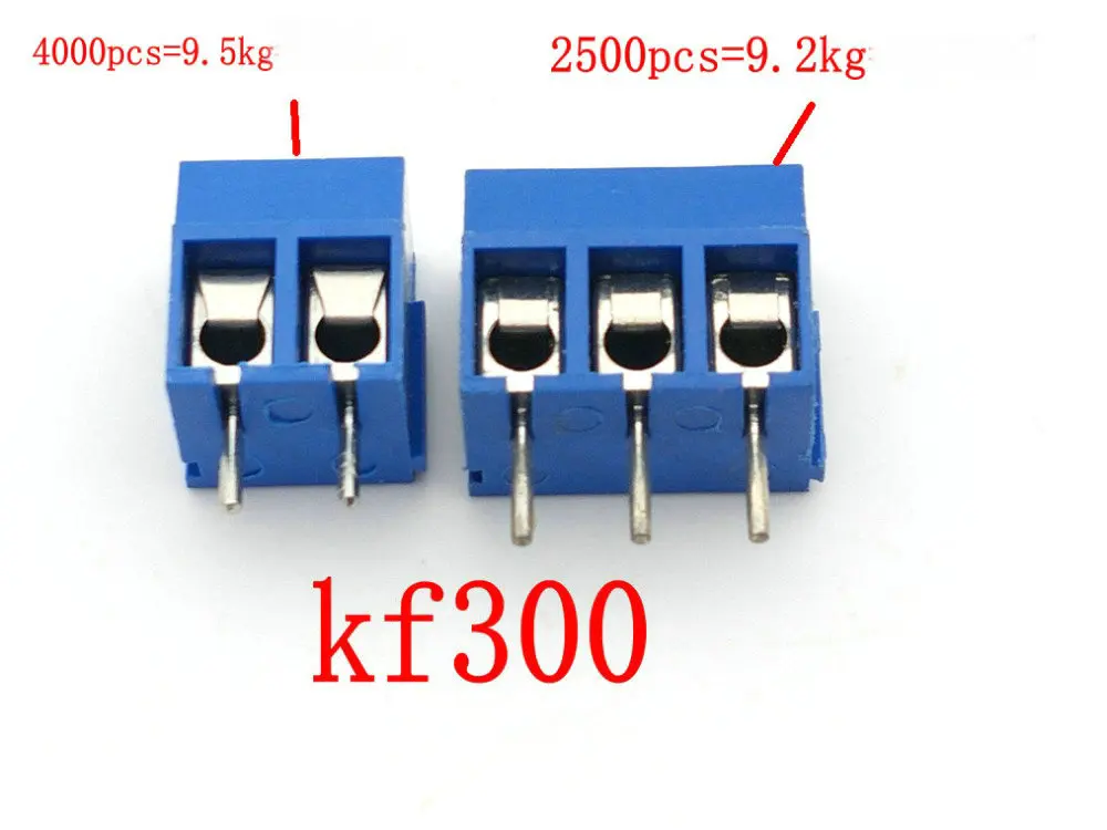 10 шт. KF300 2Pin или 3pin 5 мм шаг PCB винтовая Клеммная колодка разъемы 250 В 16A|Соединители|