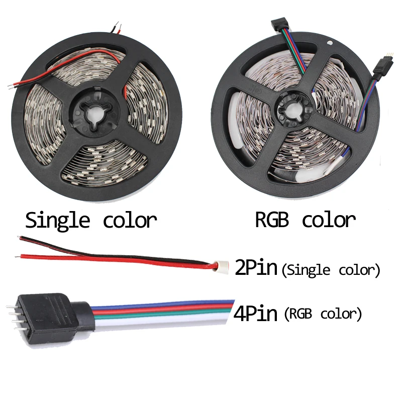 Светодиодная лента светильник RGB 5050 SMD не водонепроницаемый гибкая светодиодная