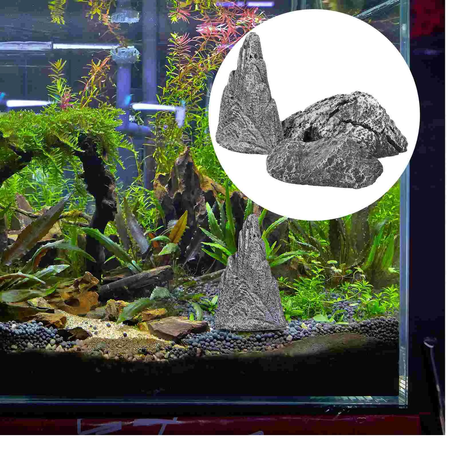 

3 шт., декоративные камни для аквариумов