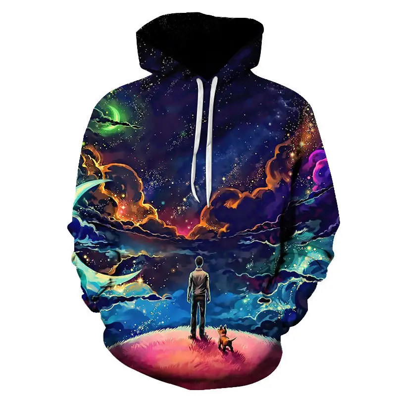 

Мужской свитшот с капюшоном, с длинным рукавом