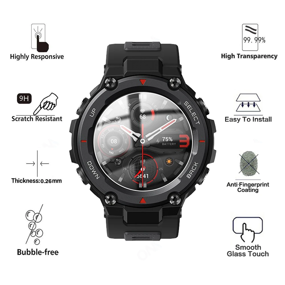 Защитная пленка из закаленного стекла для Huami Amazfit T Rex 2 Pro защита экрана