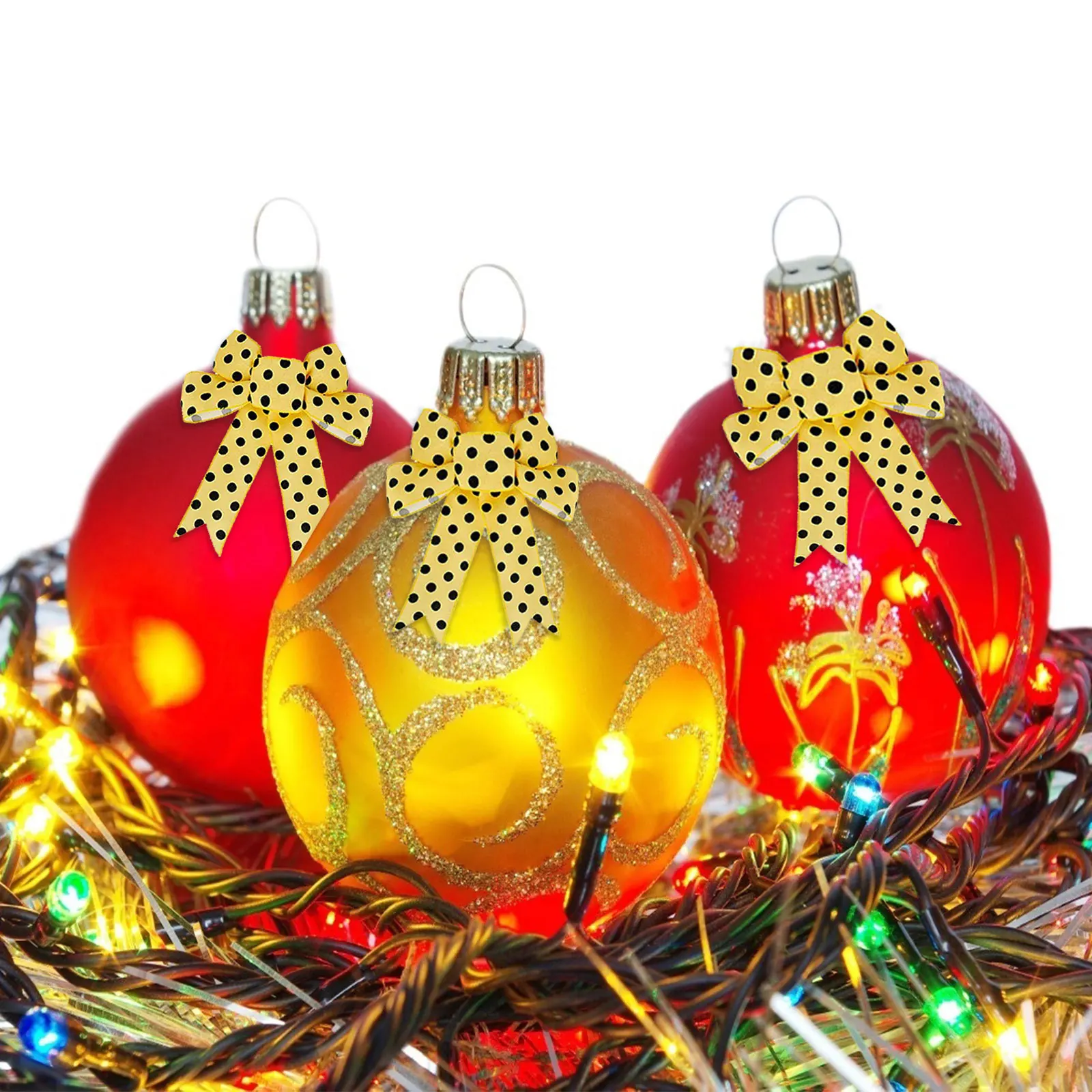 26 ярдов Шмель лента Проводная в горошек с вертикальной полосой | Дом и сад