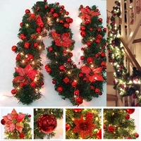 6 colors 2 7m luxury christmas decorations garland decoration rattan with lights xmas home party christmas tree decorations