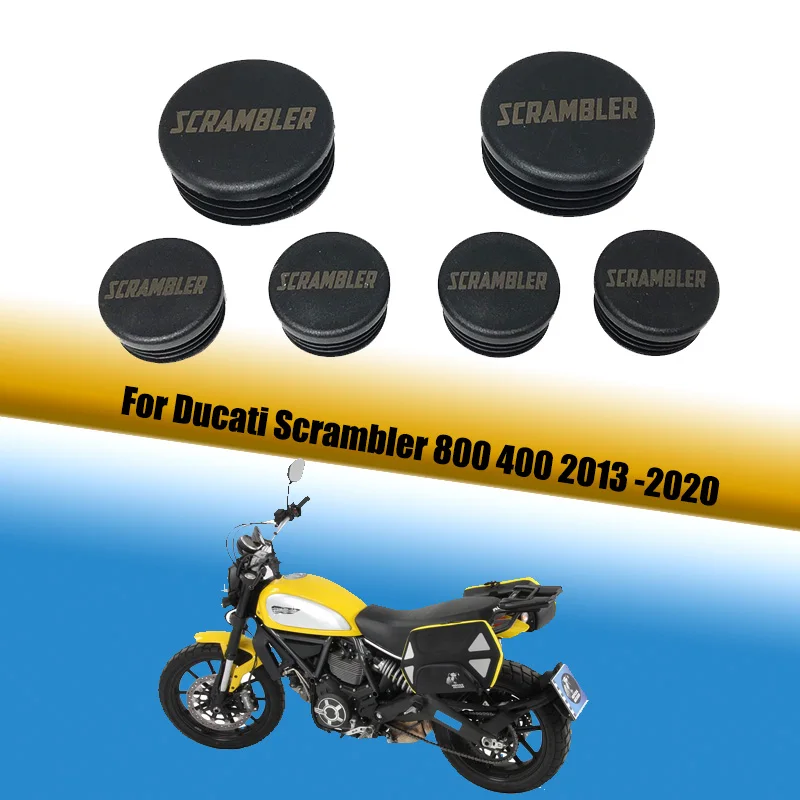

6PCS Frame Hole Cover Caps Plug Decor For Ducati Scrambler 800 400 2013 2014 2015 2016 2017 2018 2019 2020 Models Frame Cap Set
