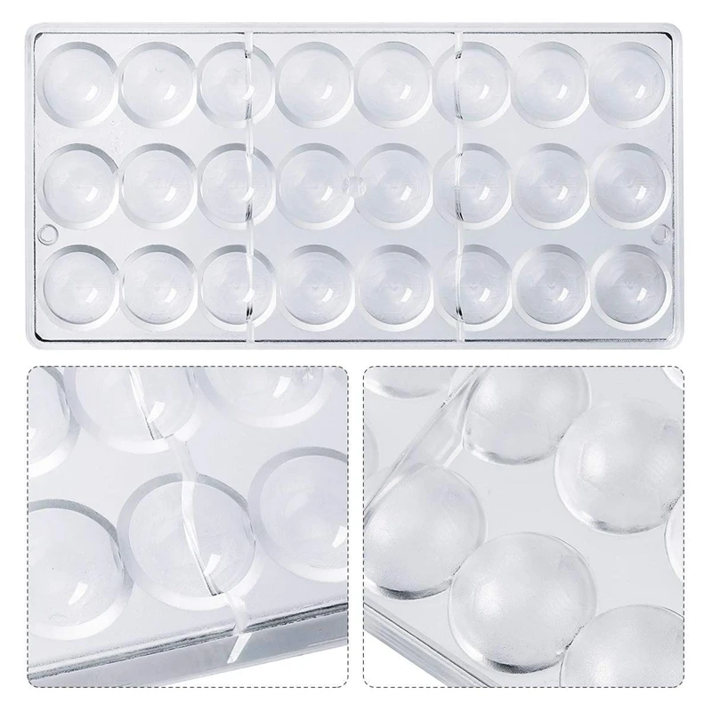24 Отверстия полусферическая форма для шоколада из поликарбоната конфет