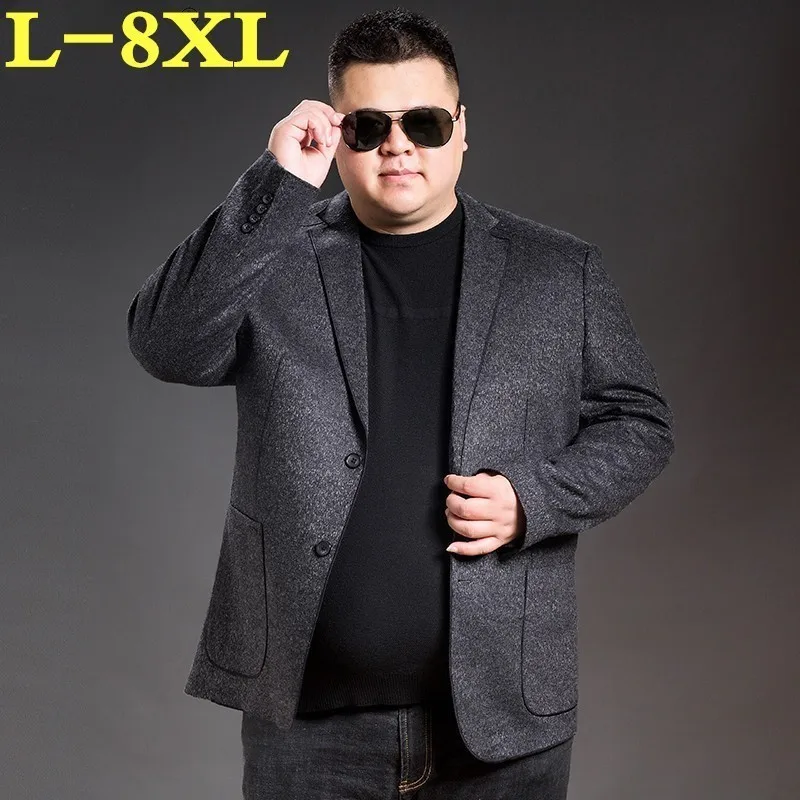 Высококачественная брендовая одежда больших размеров 8XL весенне-осенний костюм