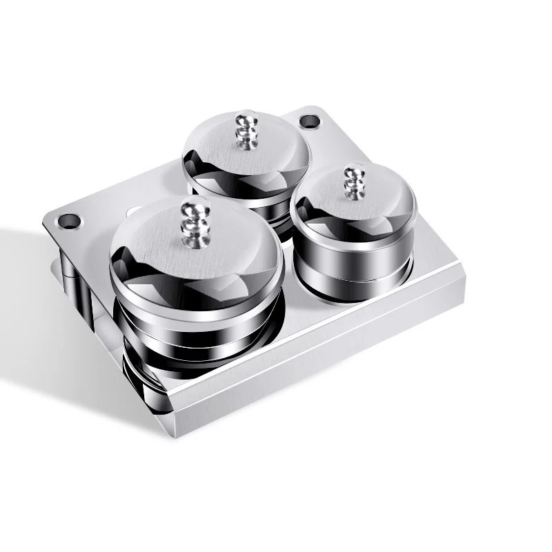 

Manicure Tools Crystal Cup Liquid Powder Cup With Cap Container Silver Color Stainless Steel Can Cup