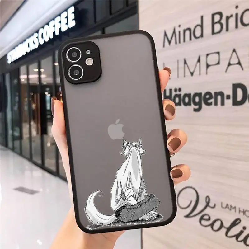 

beastars animal creazy music Phone Case Matte Transparent for iPhone 11 12 7 8 s mini pro X XS XR MAX Plus funda