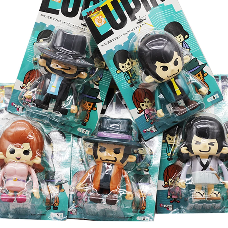 

Original Lupin Rupan Sansei Big Head Doll 9cm Action Figure Toy Model Gift