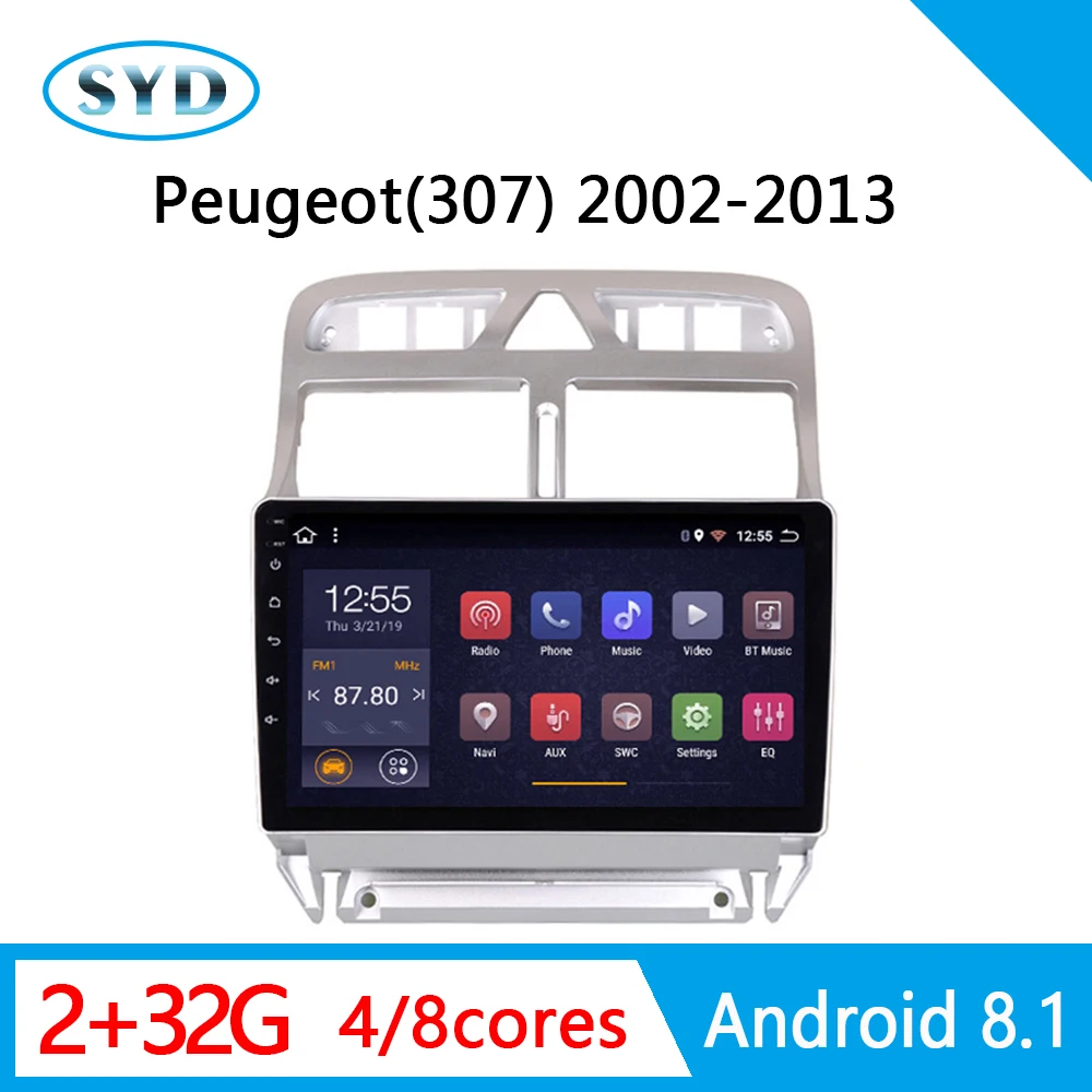 Автомобильный DVD для peugeot 307 Radio 2002 2003 2013 головное устройство мультимедийная