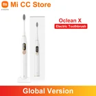 Ультразвуковая электрическая зубная щетка глобальная версия Oclean X с сенсорным ЖК-экраном, водонепроницаемость IPX7, срок службы батареи 30 дней, управление через приложение, зубная щетка
