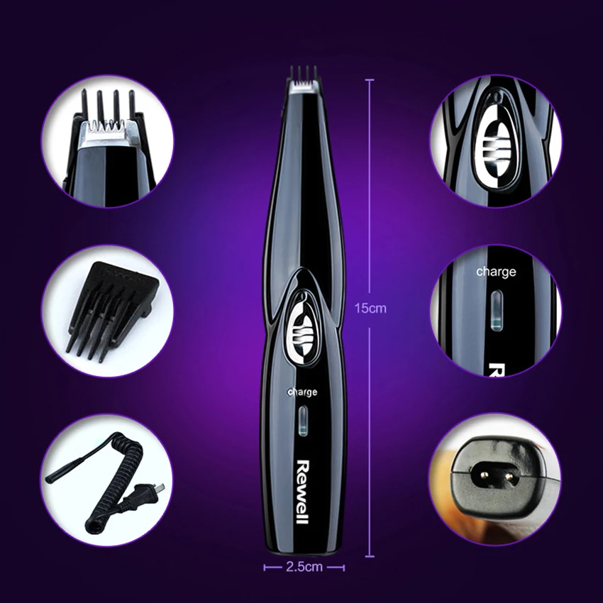 Профессиональный Rewell волос резьба машинка для стрижки электрические