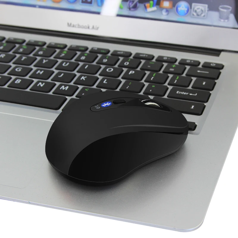 Bluetooth Mouse 1600DPI Wireless Gaming Mice Ergonomic Design Laptop Computer Optical Mause For iPhone Apple iPad Mac PC | Компьютеры и