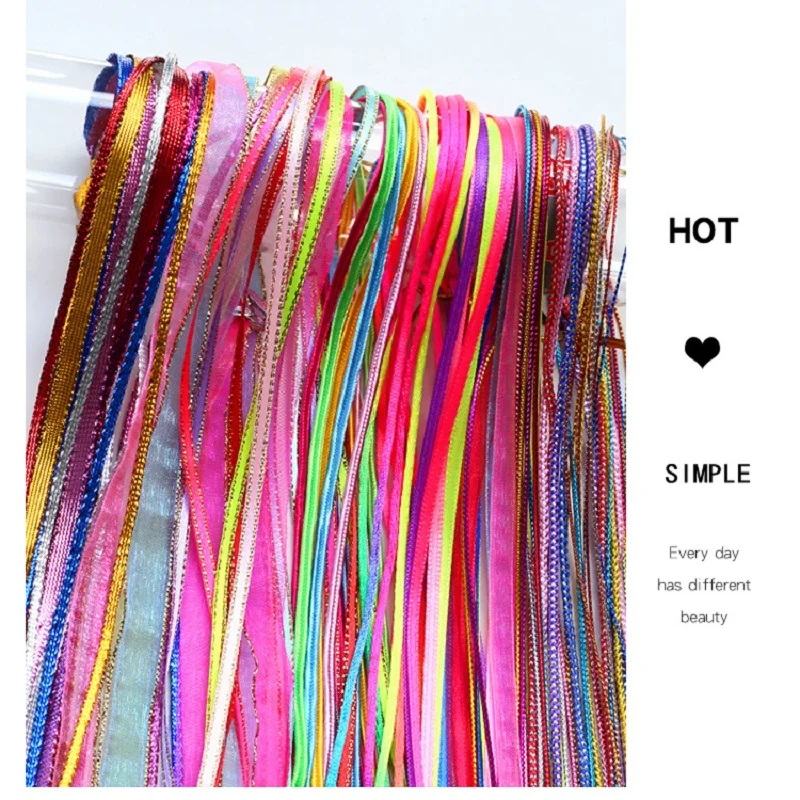 15 шт./компл. инструмент для укладки волос 90 см шелковый шнур плетеная лента