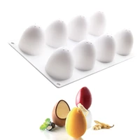 diy 8 holes egg shape silicone cake mold 3d oval cupcake cookie muffin soap moulds baking cakes decorating kitchen tools