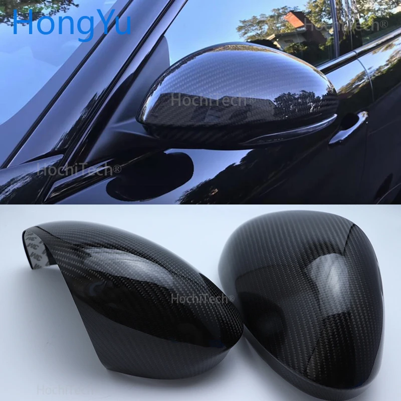 

True carbon fiber mirror mask For Alfa Romeo Giulia 2015 2016 2017 2018 2019 Replacing high quality carbon fiber mirror cover