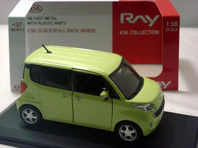 Модель литая под давлением в масштабе 1:38 для KIA RAY K car MPV игрушечный автомобиль из