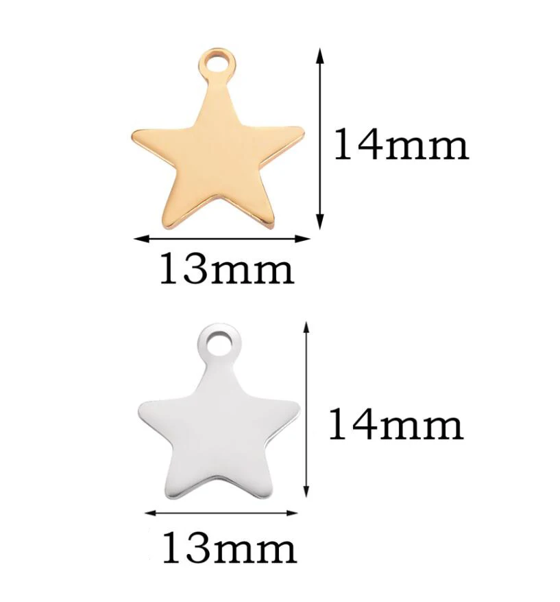 50 шт./партия подвески для браслета из нержавеющей стали