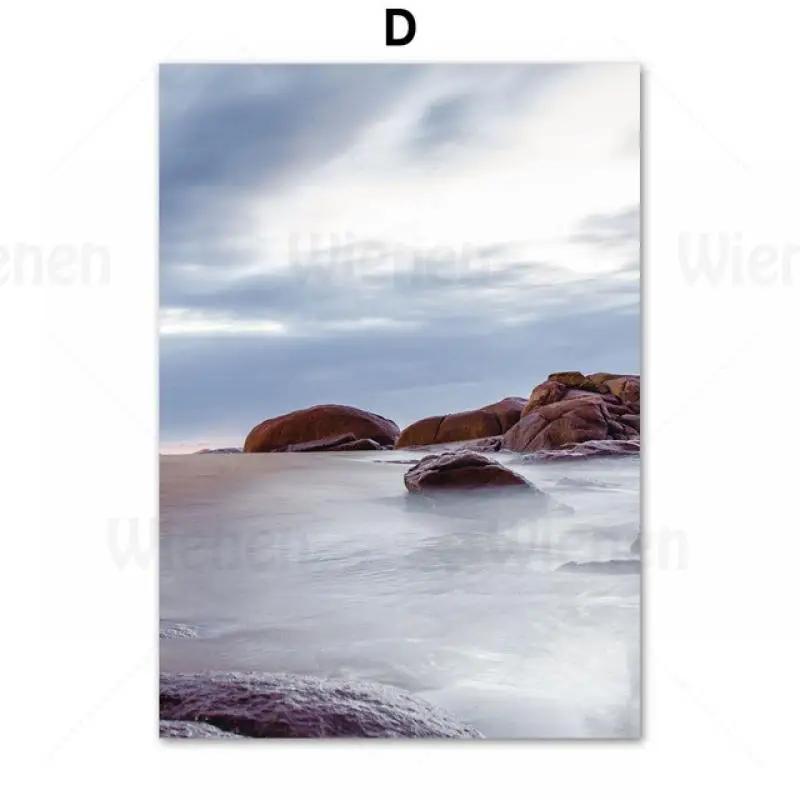

Modern Wall Art Seaside Urban Scenery Seascape Decor Poster Canvas Painting Beach HD Prints Home Decoration Living Room Decorati