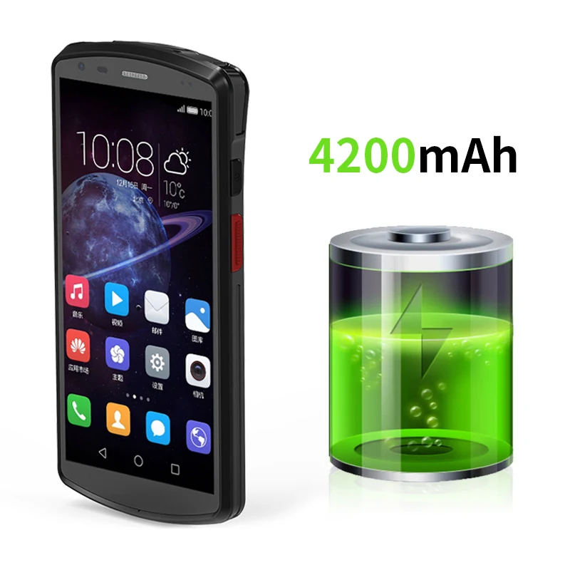 Blovedream S80 4G LTE Rugged inventory handheld Industrial android 9.0 pda fingerprint scanner with 1D 2D laser barcode reader