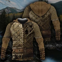irish armor knight hoodie 3d all over printed for menwomen springautumn casual pullover zip hoodies streetwear