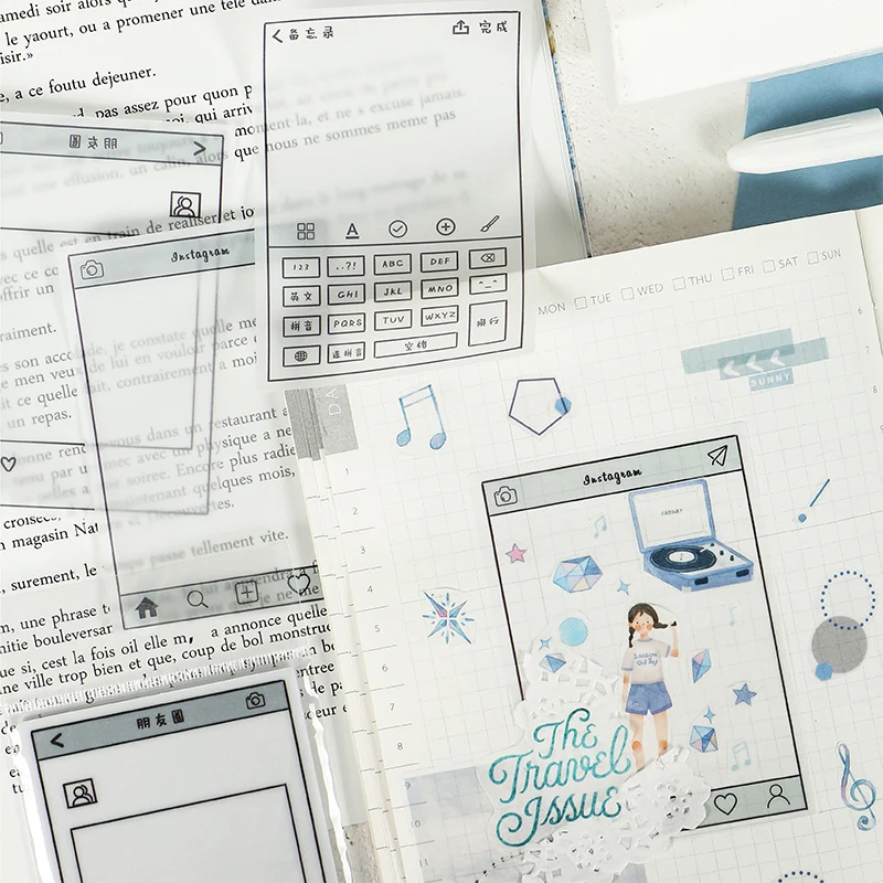 

8PCS/LOT text input sulfuric acid paper n times stickers memo pad