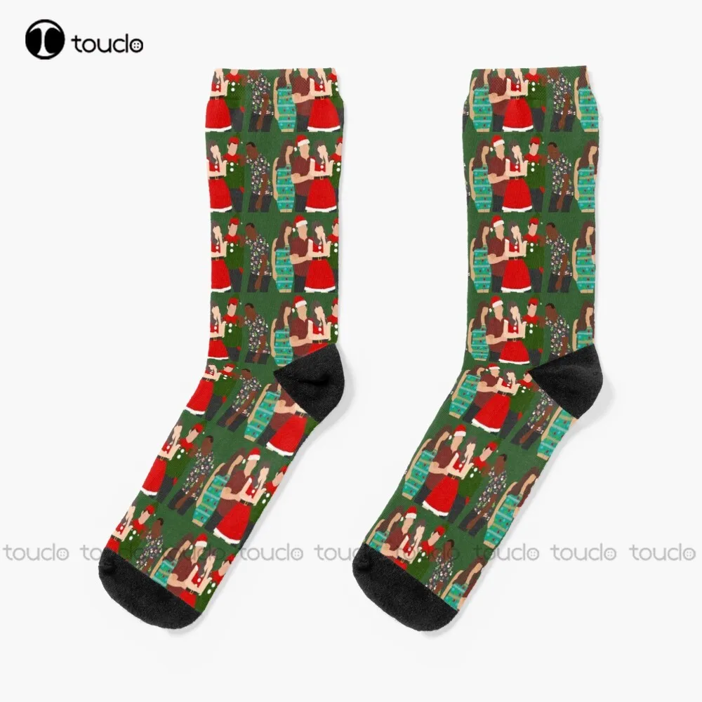 

New Girl Christmas Jessica Day Nick Nick Miller Socks Men'S Socks Christmas Gift Custom Unisex Adult Teen Youth Socks Women Men