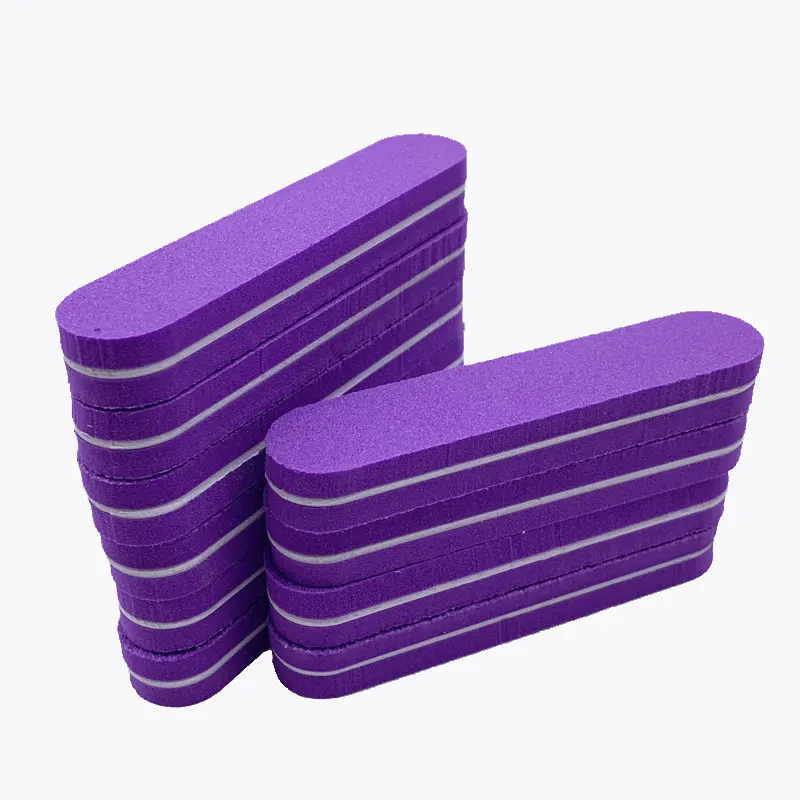 Purple 120 шт/лот пилка для ногтей выберите буферный блок 100/180 моющийся шлифовальный полировка портативный Красота профессиональный маникюр сильный толстый - Color: Purple