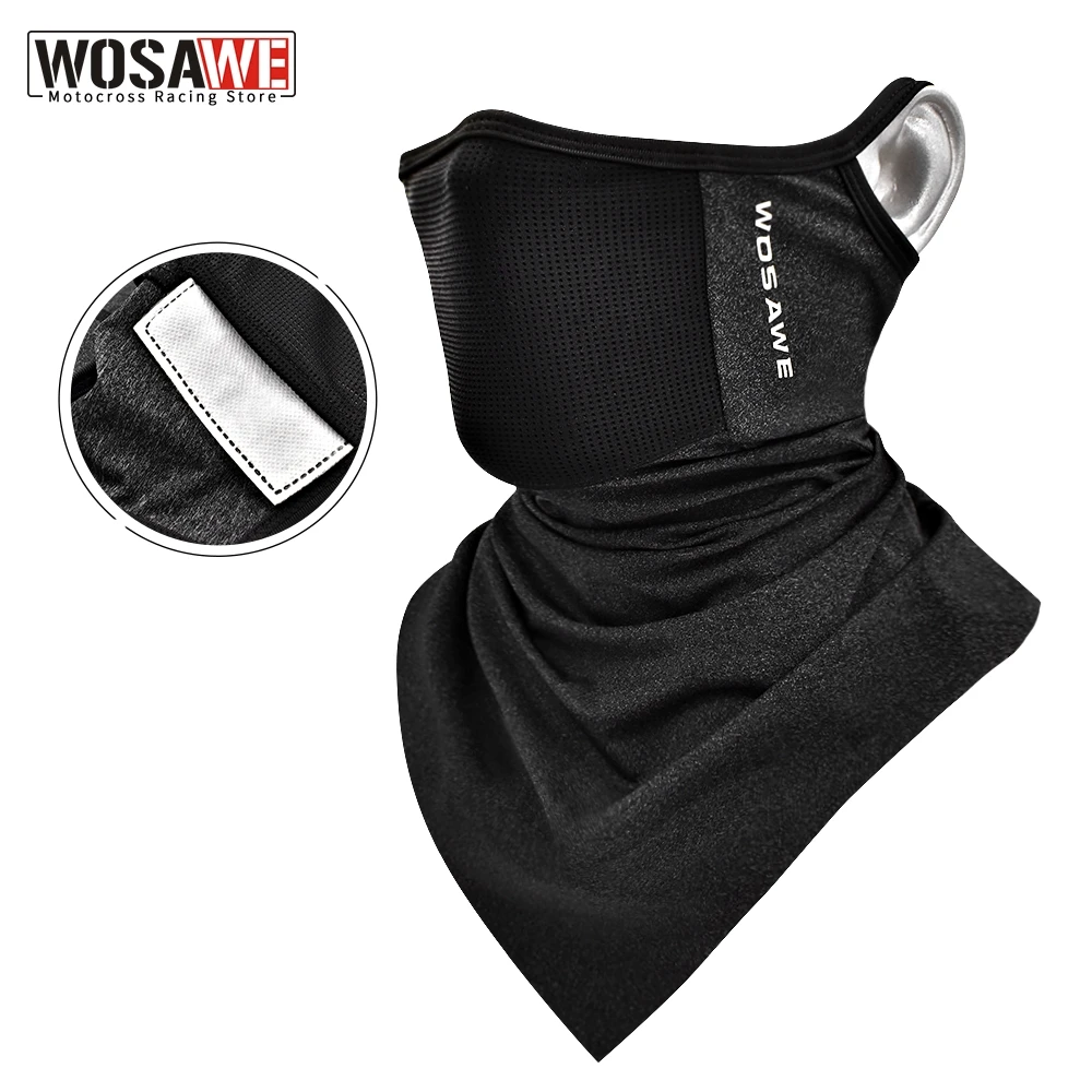 

Маска WOSAWE мотоциклетная для лица, 7 цветов, с активированным углем и фильтром