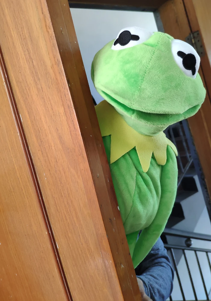 

Disney Large 60cmThe Muppets Puppet Kermit Plush toy doll Hand Puppets Baby Kids Children Toys