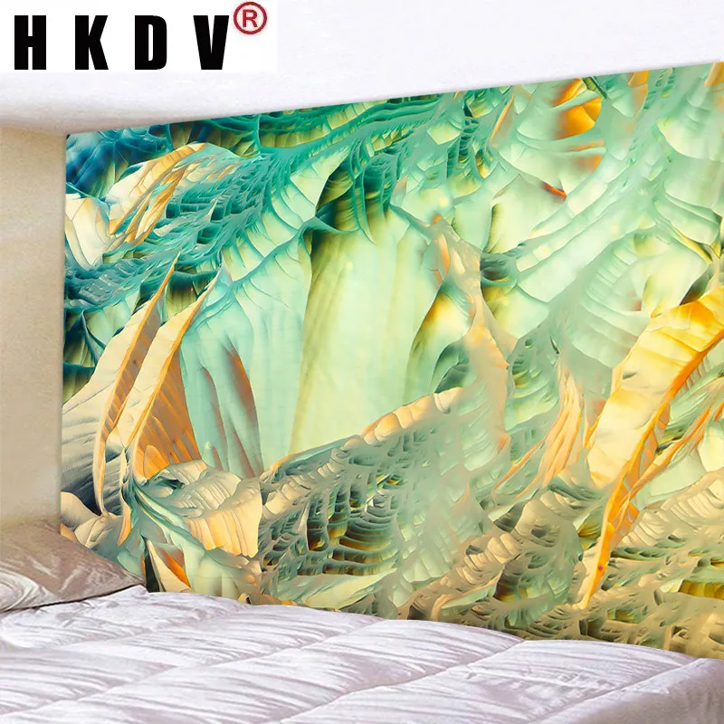 

HKDV Psychedelic Forest Poster Picture Tapestry Wall Hanging Wall Covering Rugs Background Cloth Beach Mat Blanket Art Home Deco