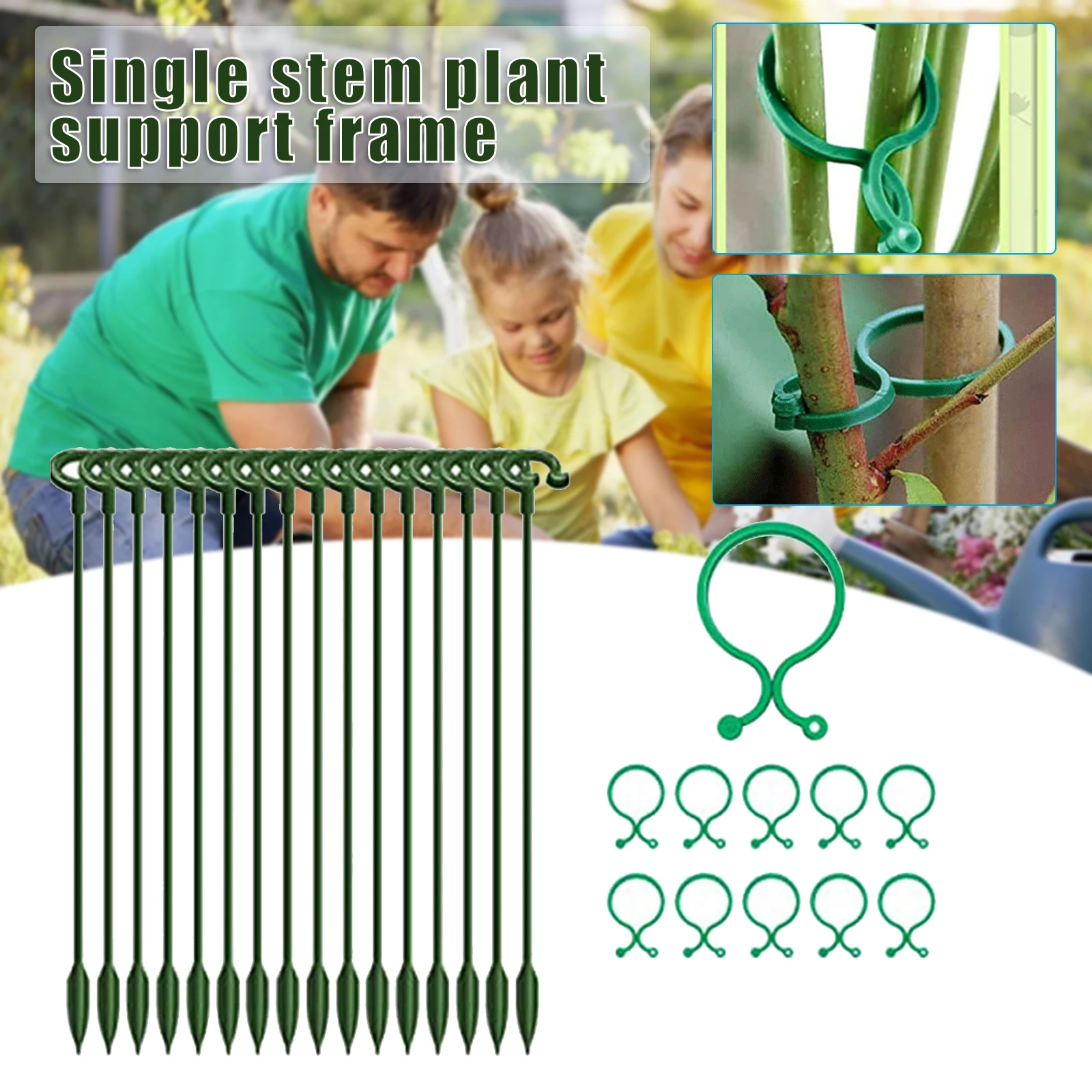 

Convenient Easy To Use Reusable Garden Plant Stake Durable Single Stem Plant Support Practical Gardening Tools