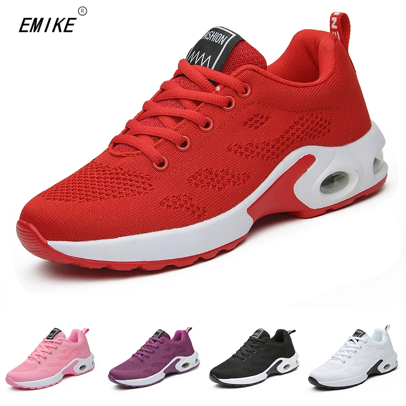 

Ladies Trainers Casual Mesh Sneakers Pink Women Flat Shoes Lightweight Soft Sneakers Breathable Footwear Basket Shoes Plus Size