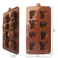 ice trays mould little hippo lion shaped chocolate mold food grade silicone fa silicone mold