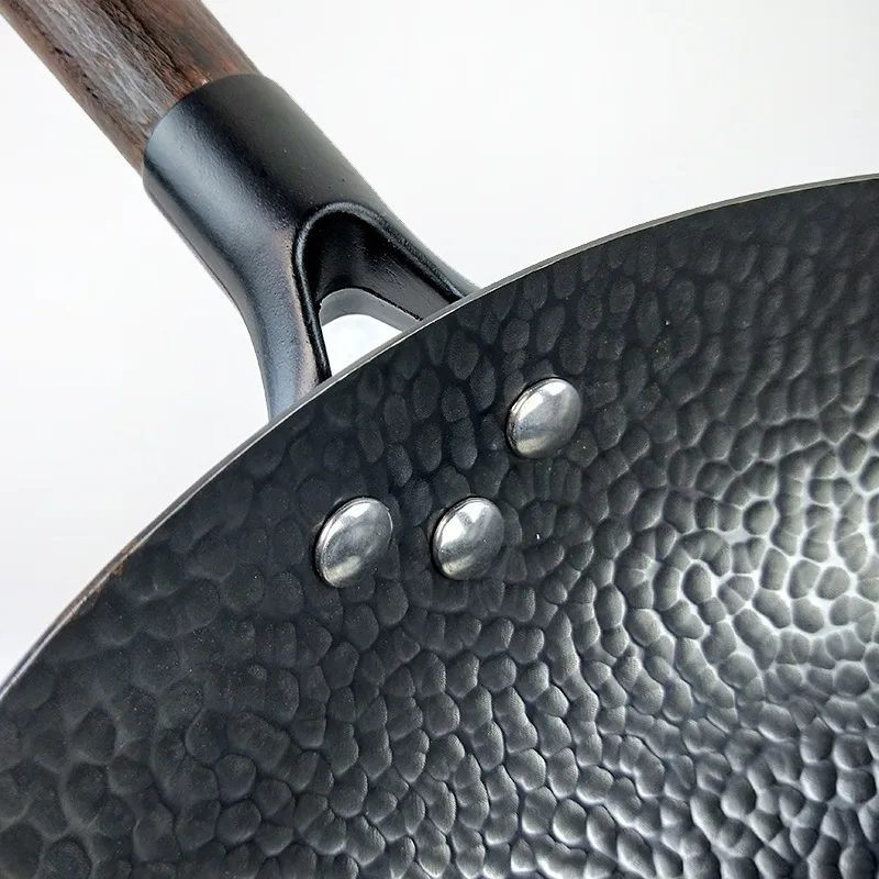 32 см железный горшок без покрытия здоровая сковорода антипригарный Газовая