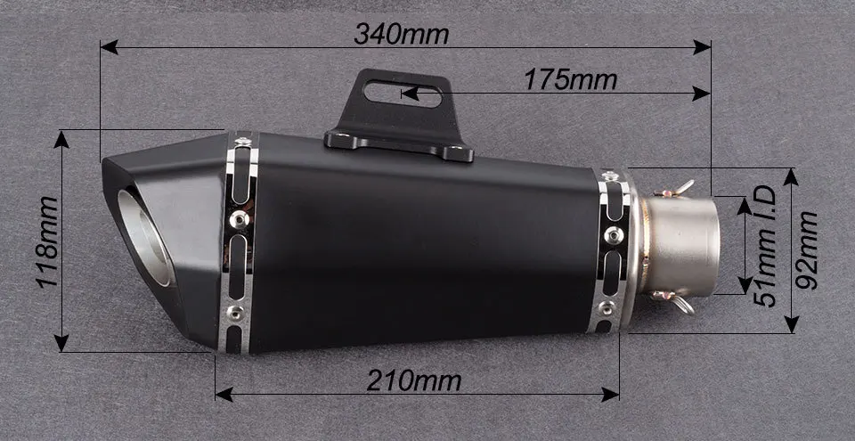Универсальные аксессуары выхлопной глушитель для мотоцикла Yoshimura Akrapovic дБ MT07 MT09 R1