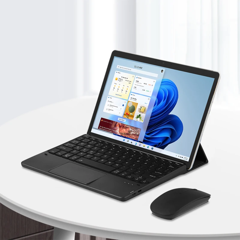 Клавиатура с сенсорной панелью AJIUYU подсветка Bluetooth для Surface Pro 8 7 6 5 4 3 X Go 2 DELL HP Asus LG