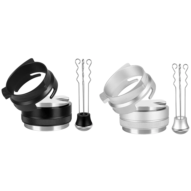 

54Mm Dosing Funnel,53Mm Double Sided 2In1 Coffee Distributor,Espresso Coffee Stirrer for Breville 8 Series