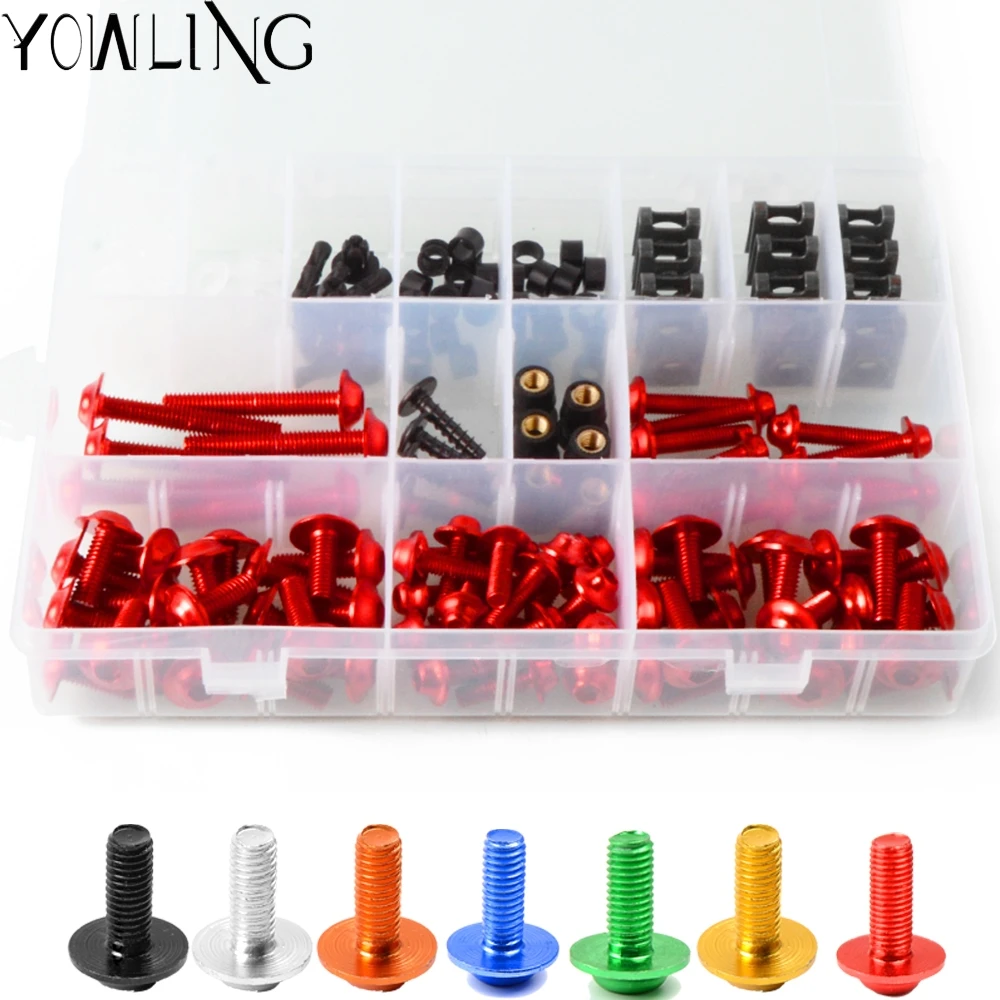 

FOR HONDA CBR600 1991 1992 1993 1994 19995 1996 1997 Full Fairing Bolts Kit Speed Nuts Motorcycle Side Covering Screws