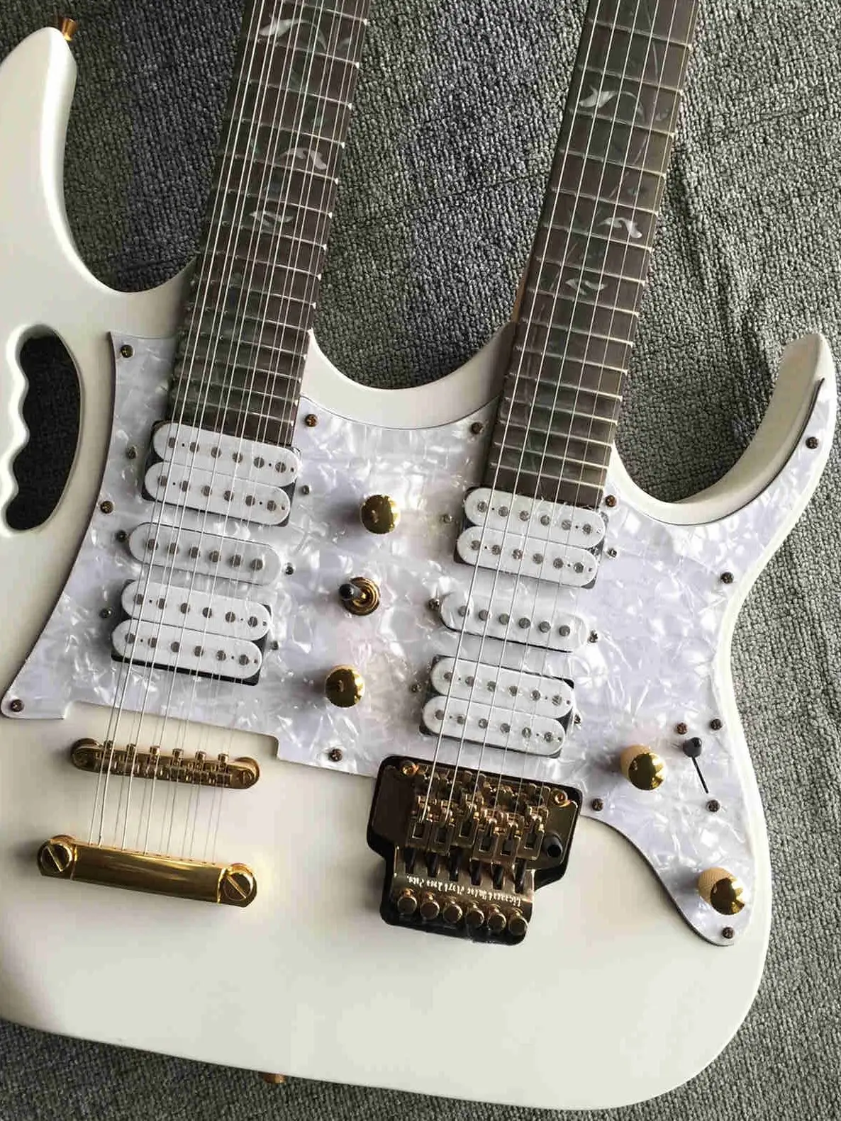 Двойной головкой электрогитара 12 струнная вы можете настроить цвет который вам