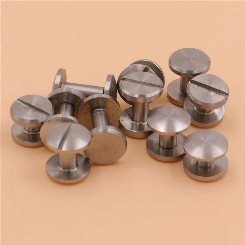 1 шт. нержавеющая сталь ремень винт кошелек с застежкой сумка заклепками DIY ручной