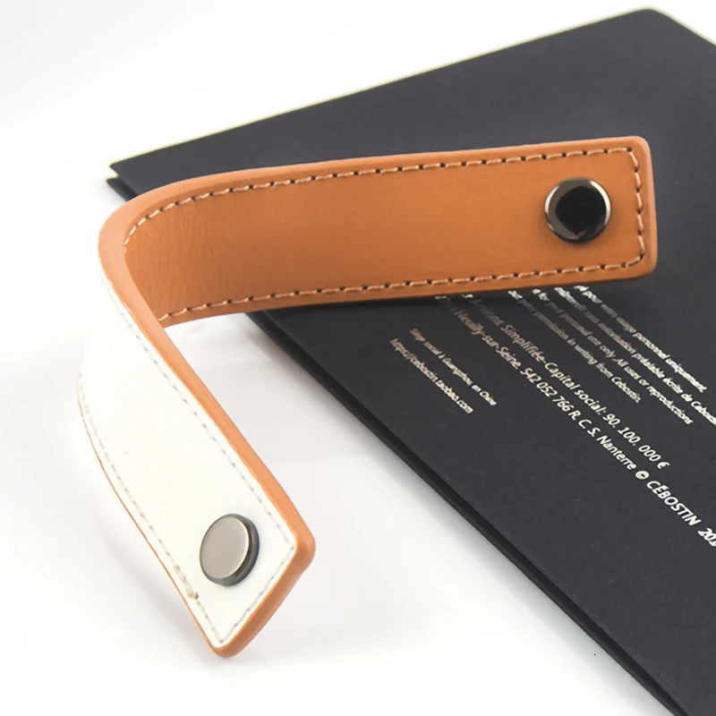 Сделай Сам обе стороны/ручная работа кожаная ручка мягкий минималистичный