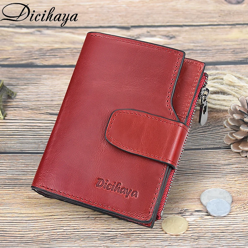 DICIHAYA Женский кошелек из натуральной кожи для монет сумка денег маленький