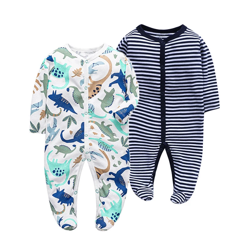 

Newborn Baby Footies One-Piece 100% Cotton Long Sleeve 0-12 Month Boy Baby Bodysuit Lovely Cartoon Baby Clothes