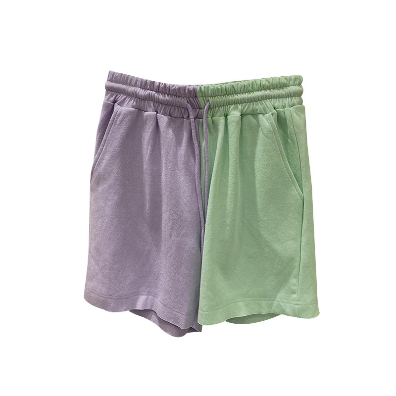 Summer Basic Women's Shorts Classic Wide Leg Female Caual Comfy Ladies Shorts Elastic Mid Waist Shorts For Women