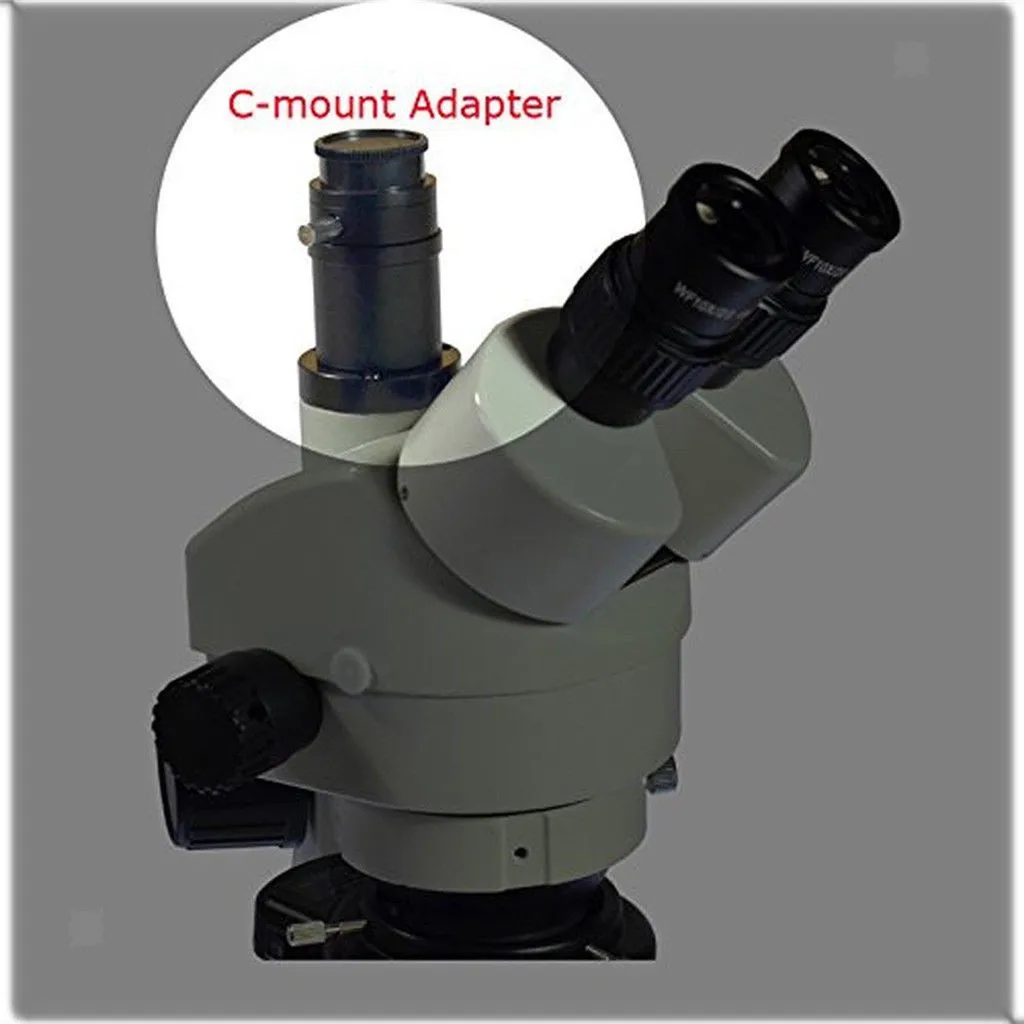 Trinocular Stereo Microscope 1x CCD C-Mount Lens Adapter for Industry Camera 1XCTV | Электроника