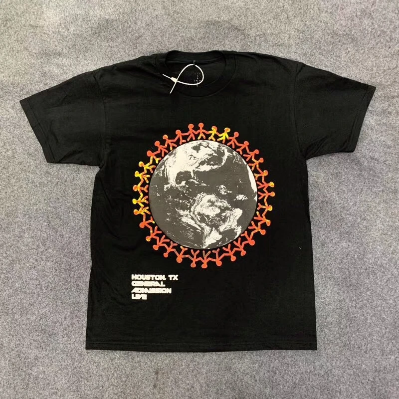 Футболка Трэвис Скотт Кактус Джек фестиваль астромир 3D печать пены Мужская