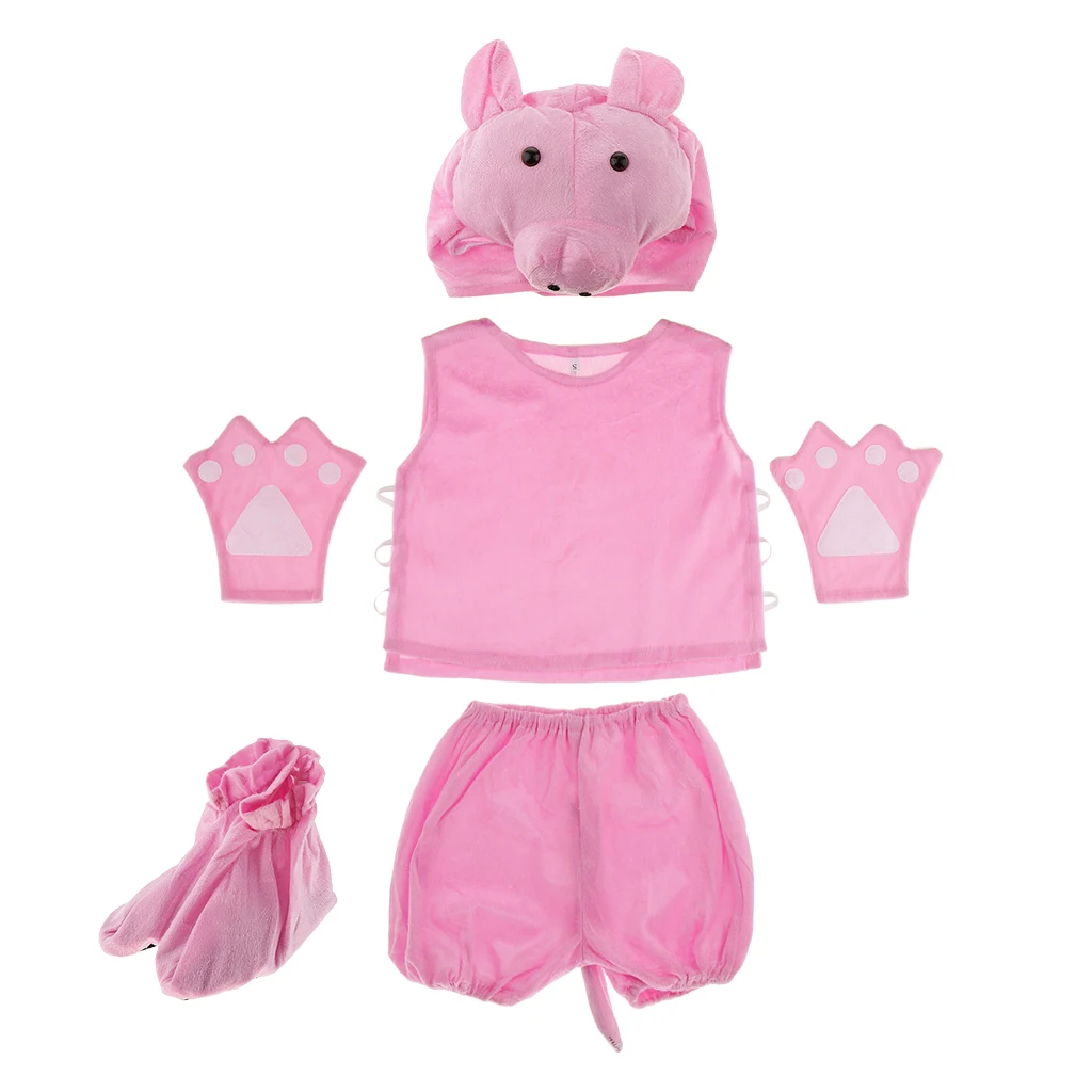 5 шт. шапка с животными топ шорты обувь перчатки нарядное платье костюм детский