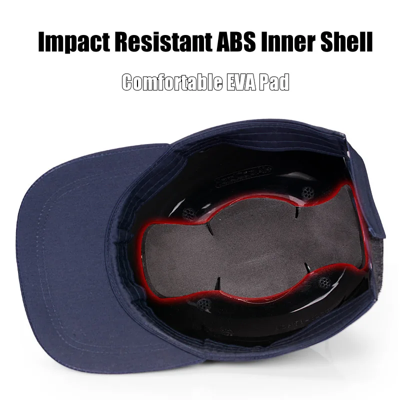 

New Work Safety Bump Cap Helmet Baseball Hat Style Protective Safety Hard Hat For Work Site Wear Head Protection