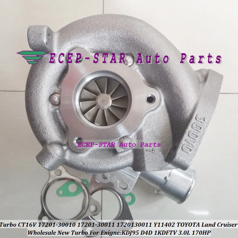 Турбокомпрессор Turbo CT16V 17201 30010 1720130010 для TOYOTA Land Cruiser 120 LandCruiser 1KD FTV 1KDFTV
